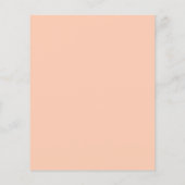 Peach Floral Weddenschap (Achterkant)