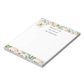 Peach Flowers Beauty Beholder Notitieblok (Linkerzijde)