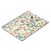 Peach Flowers Beauty Beholder Notitieboek (Linkerzijde)