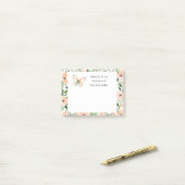 Peach Flowers Beauty Beholder Post-it® Notes (Op bureau)