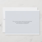 Peach Flowers Dusty Blue Photo Save The Date (Achterkant)