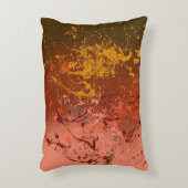 Peach Flurry: Abstract spatter art Accent Kussen (Voorkant(Verticaal))