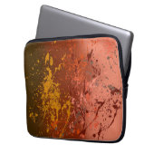 Peach Flurry Laptop Sleeve (Voorkant Links)