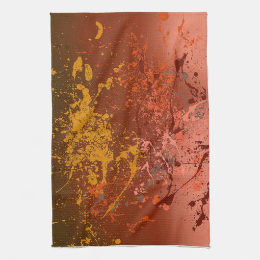 Peach Flurry Theedoek (Verticaal)