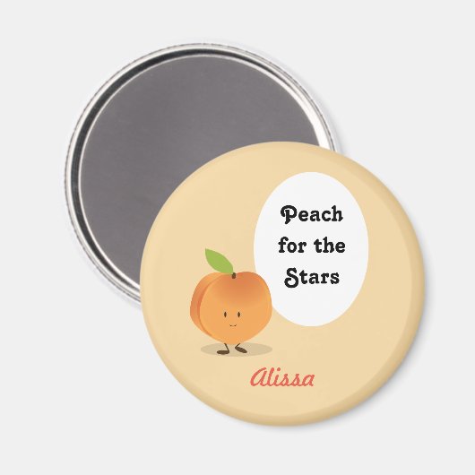 Peach for the Stars | Magneet (Voorkant / Achterkant)