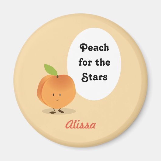 Peach for the Stars | Magneet (Voorkant)