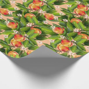Peach Fruit Cadeaupapier
