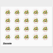 Peach Fruit Jam Ronde Sticker (Vel)