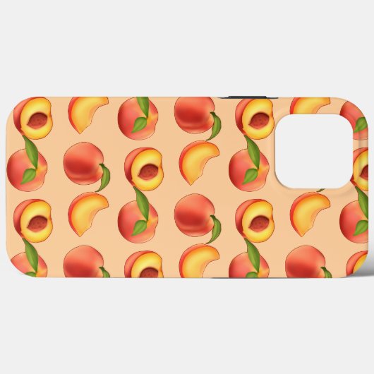 Peach Fruit Patroon Case-Mate iPhone Case (Achterkant (horizontaal))
