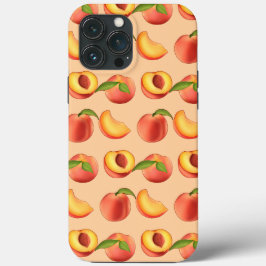 Peach Fruit Patroon Case-Mate iPhone Case
