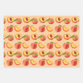Peach Fruit Patroon Inpakpapier Vel (Voorkant 2)