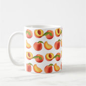 Peach Fruit Patroon Koffiemok (Links)