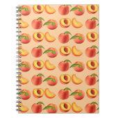 Peach Fruit Patroon Notitieboek (Voorkant)