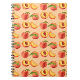 Peach Fruit Patroon Notitieboek