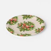 Peach Fruit Patroon Papieren Bordje (Gekanteld)