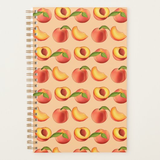 Peach Fruit Patroon Planner (Voorkant)