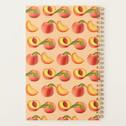 Peach Fruit Patroon Planner (Achterkant)