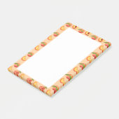 Peach Fruit Patroon Post-it® Notes (Schuin)