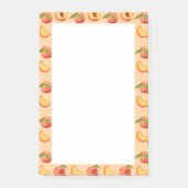 Peach Fruit Patroon Post-it® Notes (Voorkant)