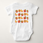 Peach Fruit Patroon Romper (Achterkant)