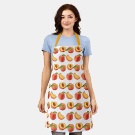 Peach Fruit Patroon Schort