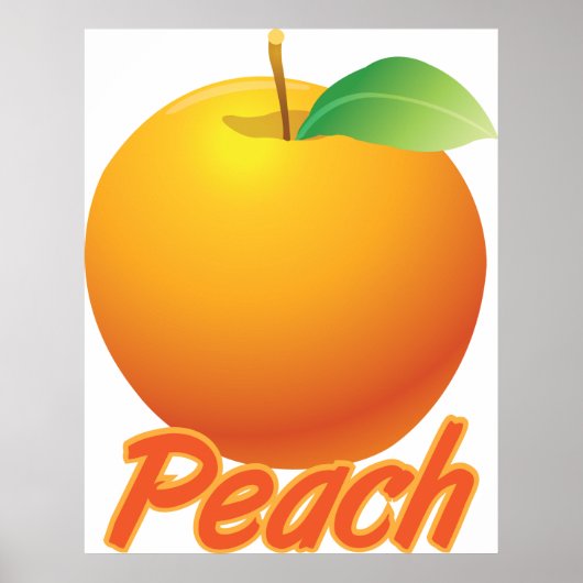 Peach Fruit Poster (Voorkant)