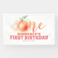 Peach Fruit Sweet 1st Birthday Party