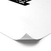 Peach Funny Peace Sign Fruit Pun Poster (Hoek)