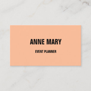 Peach Fuzz Abrikozen Sinaasappel Roze Custom Girly Visitekaartje