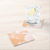 Peach Fuzz Abstract Bloempapier Onderzetter (Insitu)