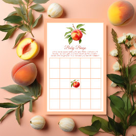 Peach Fuzz Baby shower Bingo