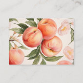 Peach Fuzz Baby shower Boek Aanvraag Informatiekaartje (Achterkant)