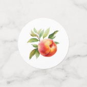 Peach Fuzz Baby shower Confetti (Kleine voorkant)