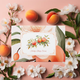 Peach Fuzz Baby shower Gastenboek