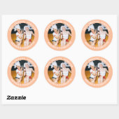 Peach Fuzz beste vrienden voor altijd Sticker (Vel)