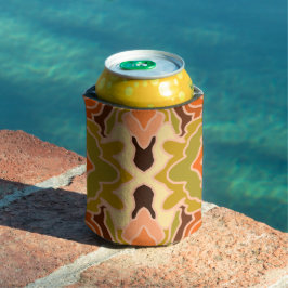 Peach Fuzz Boho Shabby Chique Geometrische Abstrac Blikjeskoeler