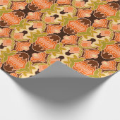 Peach Fuzz Boho Shabby Chique Geometrische Abstrac Cadeaupapier (Hoek)