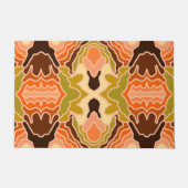Peach Fuzz Boho Shabby Chique Geometrische Abstrac Deurmat (Voorkant)