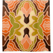 Peach Fuzz Boho Shabby Chique Geometrische Abstrac Douchegordijn (Voorkant)