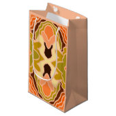 Peach Fuzz Boho Shabby Chique Geometrische Abstrac Klein Cadeauzakje (Voorkant Gekanteld)