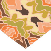 Peach Fuzz Boho Shabby Chique Geometrische Abstrac Korte Tafelloper (Hoek)