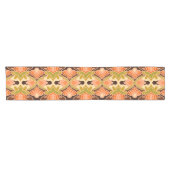 Peach Fuzz Boho Shabby Chique Geometrische Abstrac Korte Tafelloper (Horizontaal)