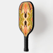 Peach Fuzz Boho Shabby Chique Geometrische Abstrac Pickleball Paddle (Links)