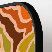 Peach Fuzz Boho Shabby Chique Geometrische Abstrac Pickleball Paddle (Links Detail)