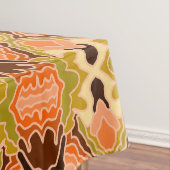 Peach Fuzz Boho Shabby Chique Geometrische Abstrac Tafelkleed (Voorbeeld)