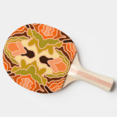 Peach Fuzz Boho Shabby Chique Geometrische Abstrac Tafeltennisbatje (Zijkant)