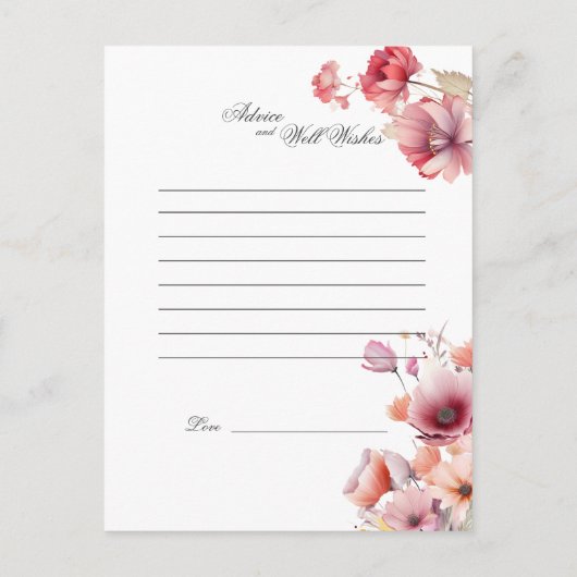 Peach Fuzz bruiloft advies goed wensen (Achterkant)