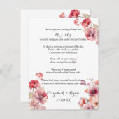 Peach Fuzz bruiloft advies goed wensen (Voorkant / Achterkant)