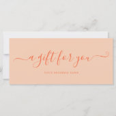 Peach Fuzz Business Cadeaubon Eenvoudig (Voorkant)