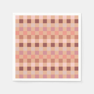 Peach Fuzz Checkerboard Servet